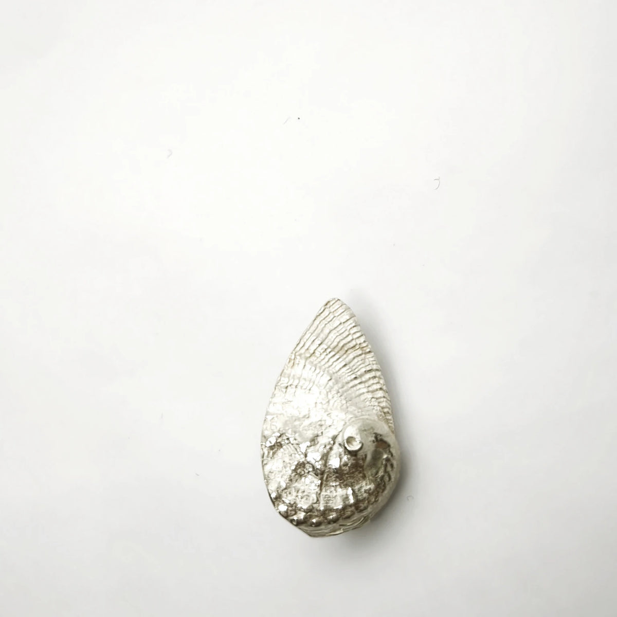 925 sterling silver pendent with the texture from a Fragment of an abalone. Design by Inês Almeida