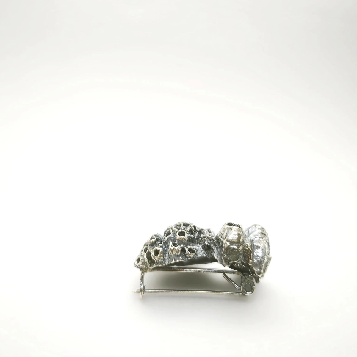 925 Sterling Silver Brooch Barnacles - Pebbles and Barnacles. The Whole Sea.