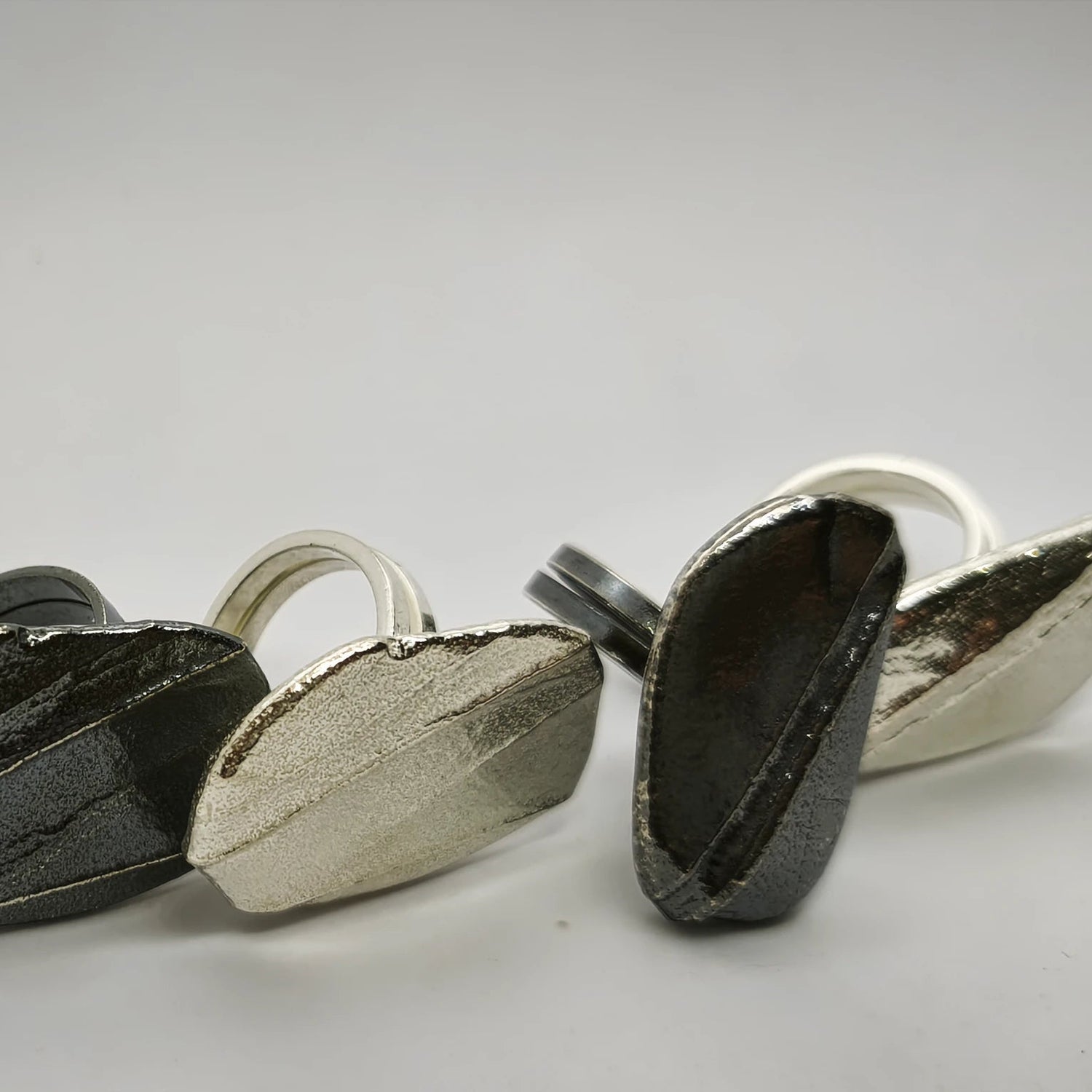 Handcrafted 925 sterling silver rings by Inês Almeida Jewellery