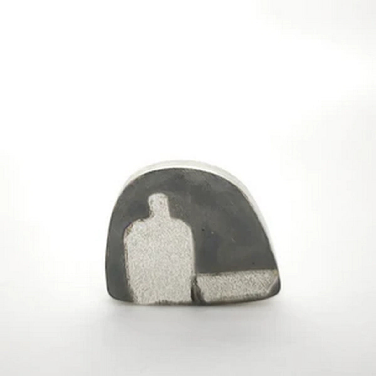 Double PIN bottle and plate - Handmade 925 Sterling Silver Pendant by Inês Almeida