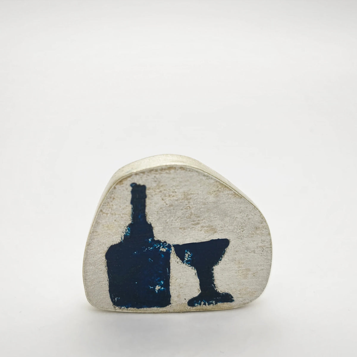 Double pin bottle and glass – 925 Sterling Silver | Inês Almeida