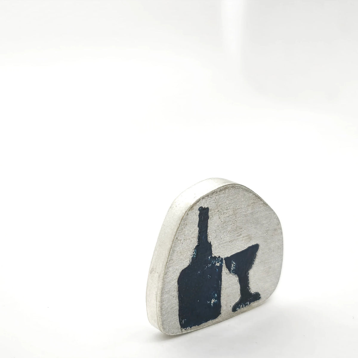 Double pin bottle and glass – 925 Sterling Silver | Inês Almeida