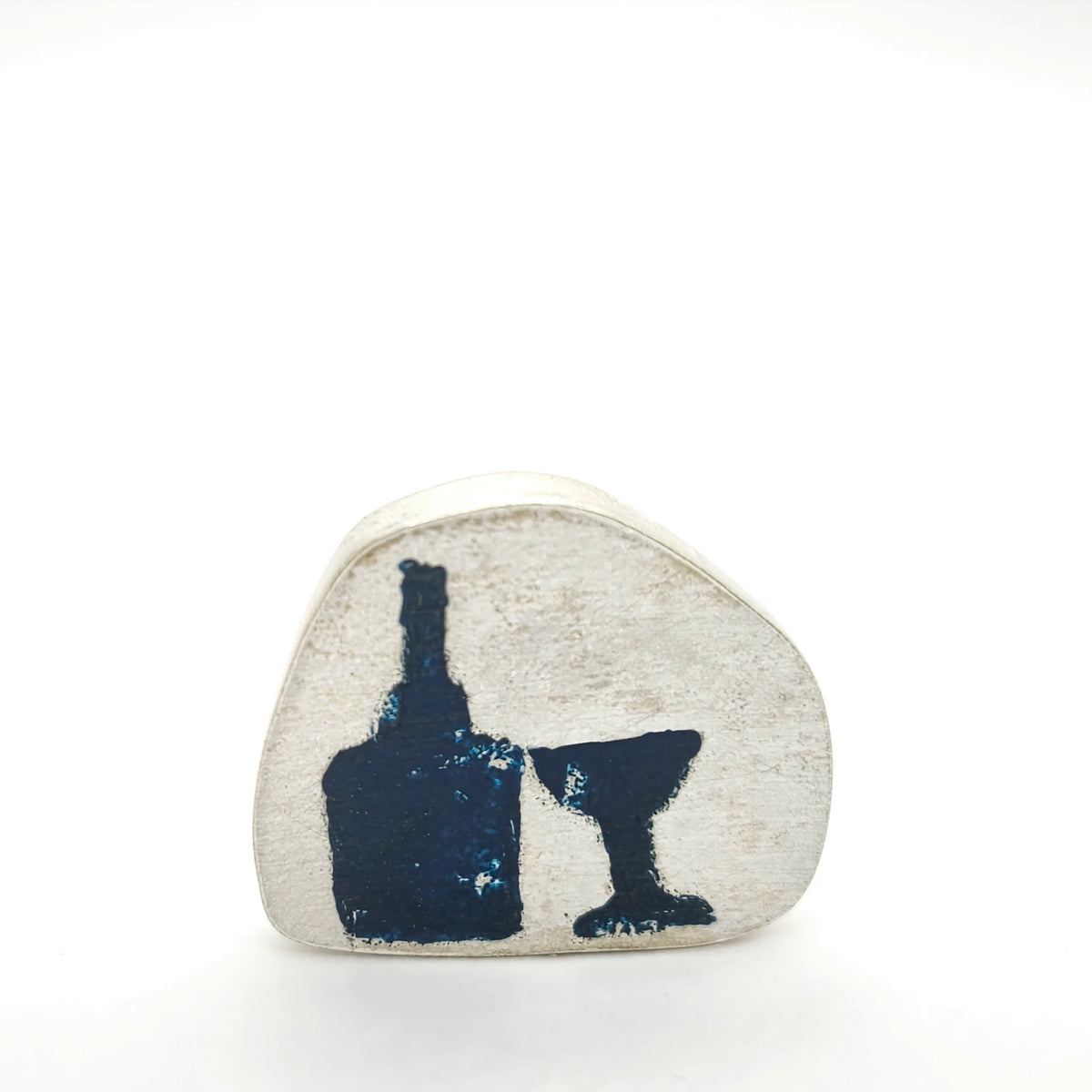 Double pin bottle and glass – 925 Sterling Silver | Inês Almeida