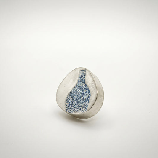 Earring Blue Bottle – 925 Sterling Silver | Inês Almeida
